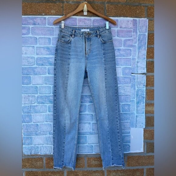 SANDRO MIREN STEPPED HEM STRAIGHT JEANS EU36/27 - Picture 7 of 15